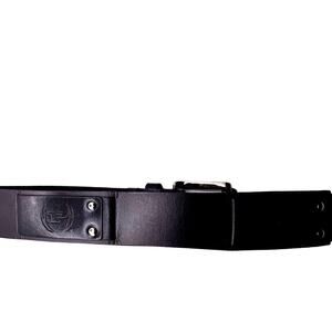 Men’s Belt  Black Leather PHAT FARM Waist 40” Retro P-83126